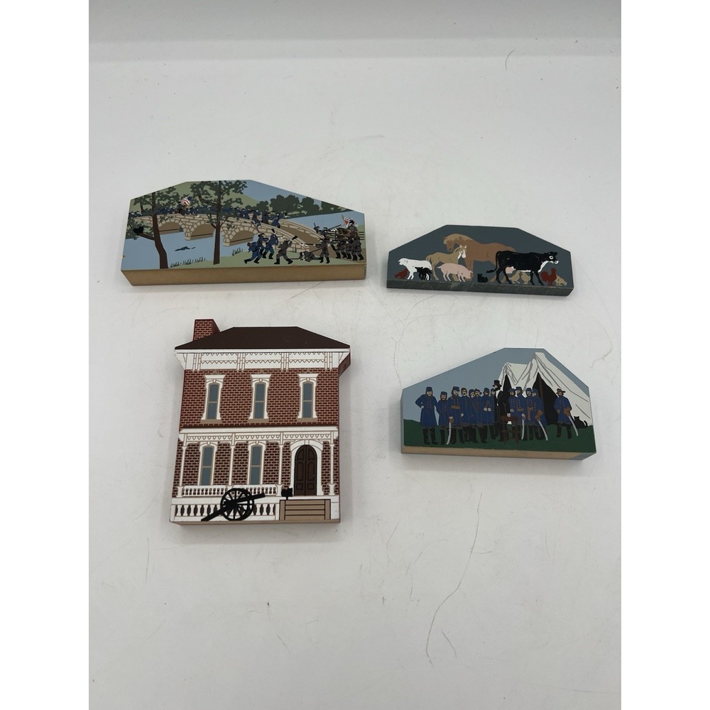 🇺🇸 The Cat's Meow Civil War & More Wall Sitters–Lot of 4-Americana Collectible
